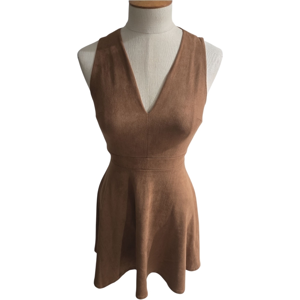 Eight Sixty Brown Backless Dress
